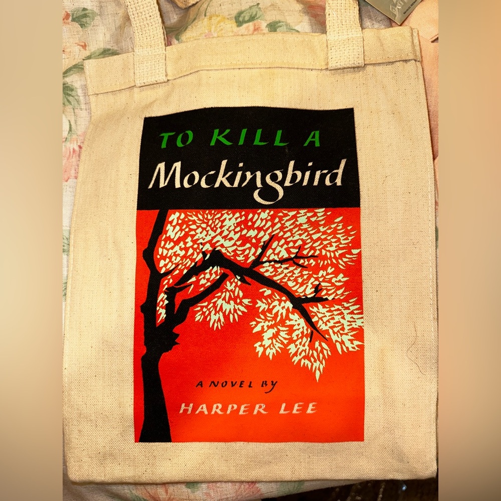 Barnes and Noble canvas book tote To Kill a Mockingbird NWT